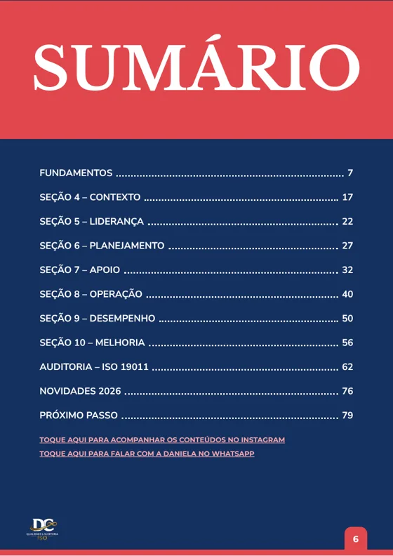 Sumário do e-book